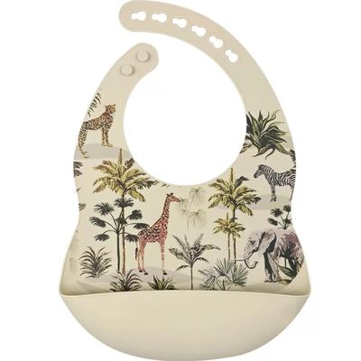 Siliconen slabber Jungle - Beige