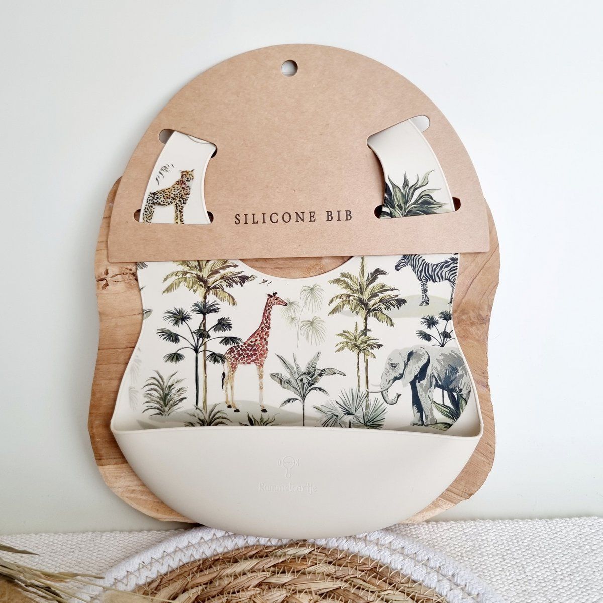 Siliconen slabber Jungle - Beige