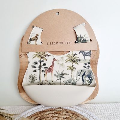 Siliconen slabber Jungle - Beige
