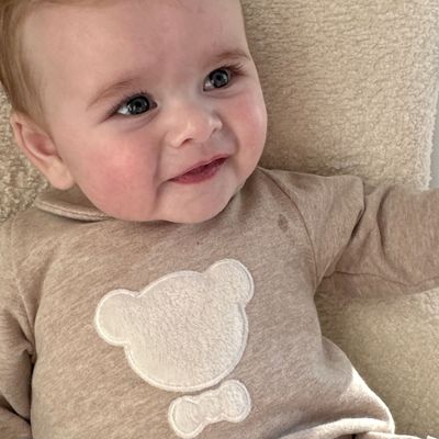 Babypakje William - Camel & blauw
