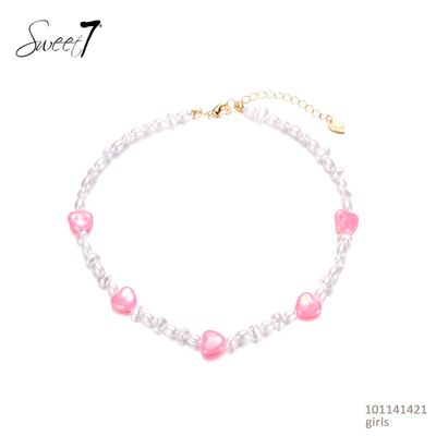 Ketting hartjes - Roze