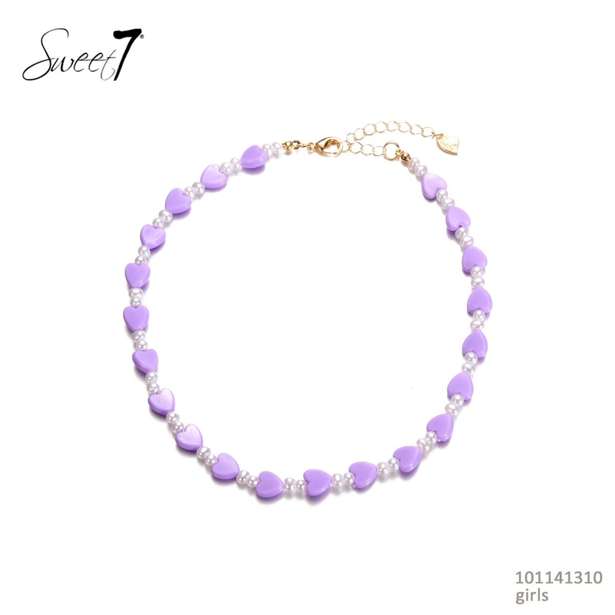 Ketting hartjes - Paars