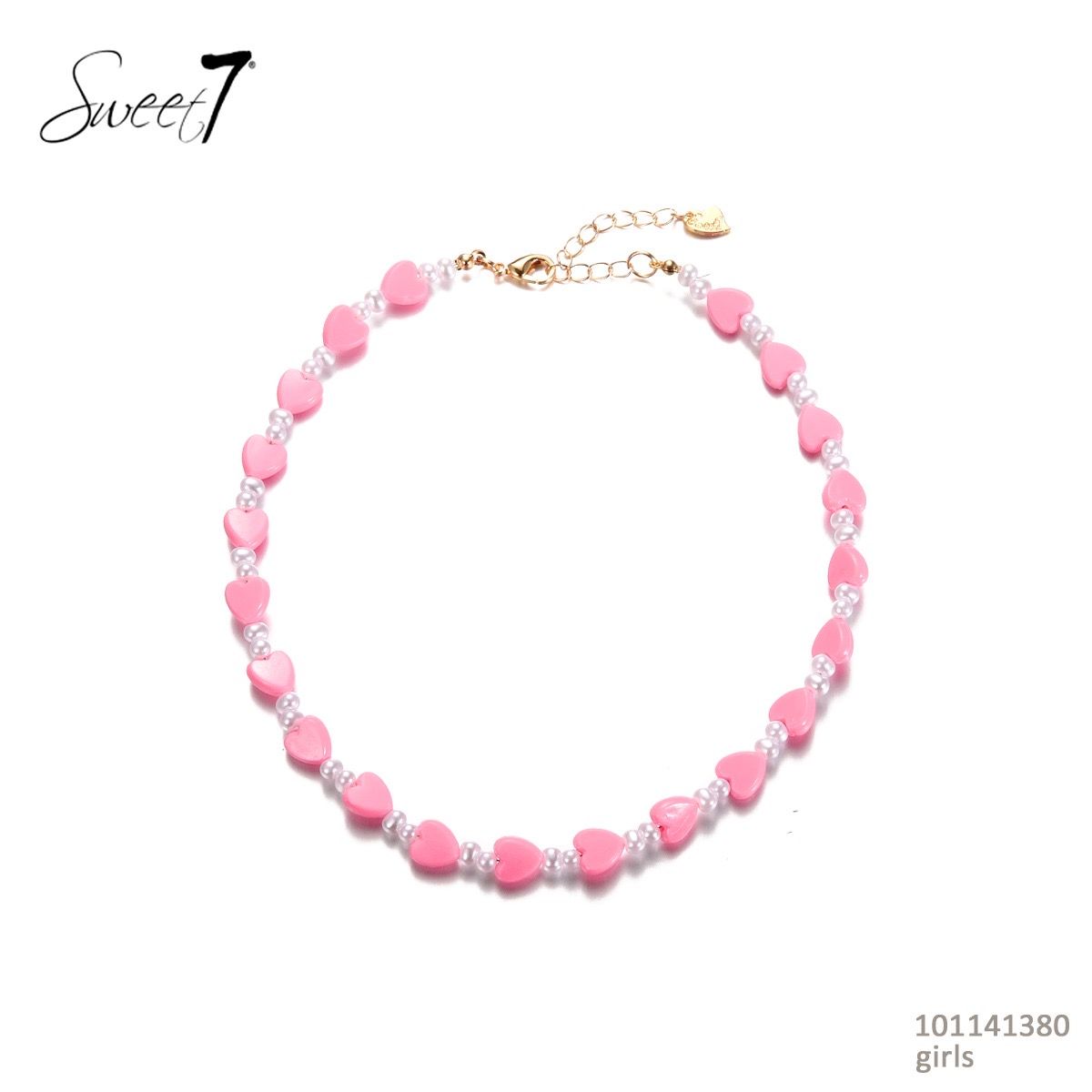 Ketting hartjes - Roze 2