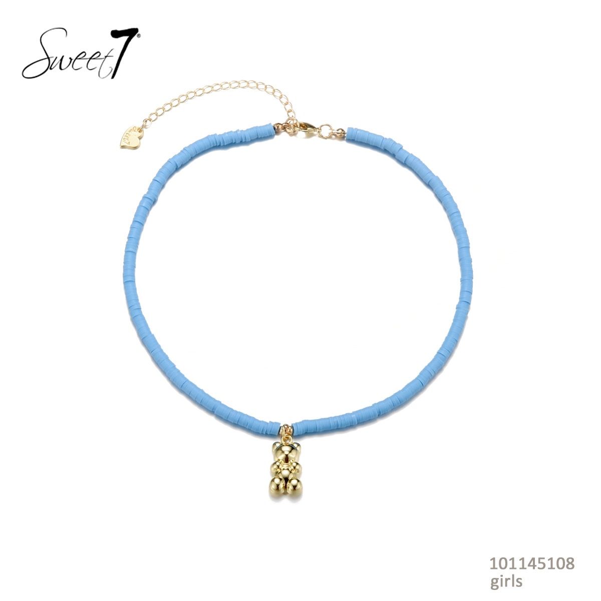 Ketting beertje - blauw
