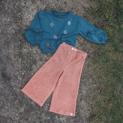 French Knit | Sleeve Ruffle Sweater