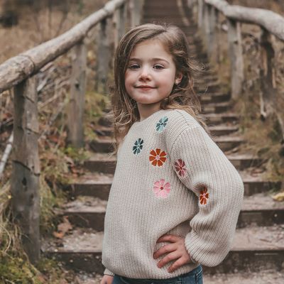 Embroidered Flowers | Sweater