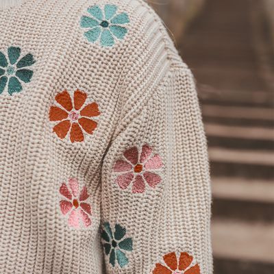 Embroidered Flowers | Sweater