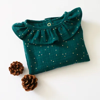 Emeraude glitter blouse | Smaragd