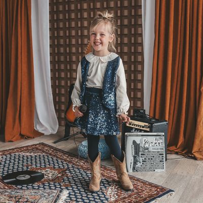 Sequin | Velvet Skirt