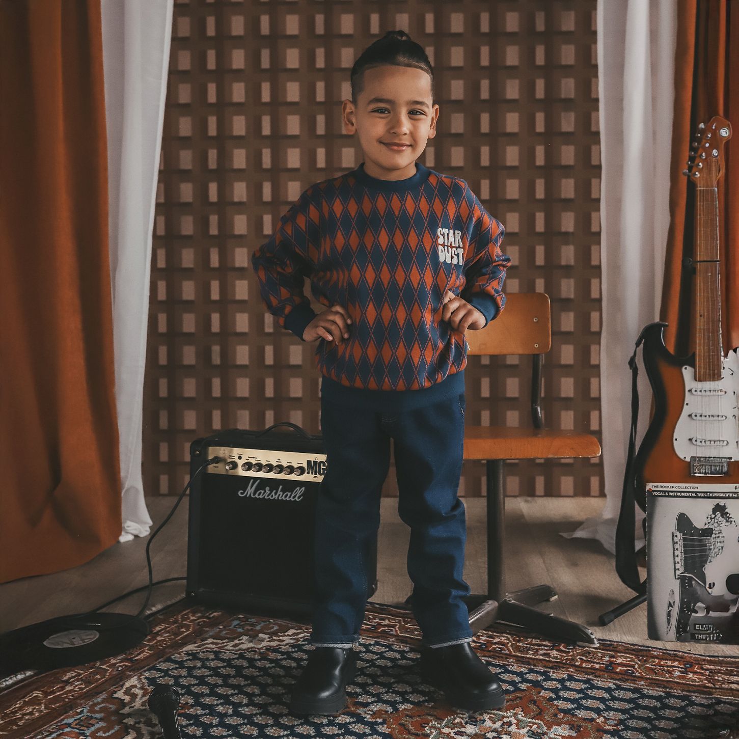 Checker | Wide Sweater