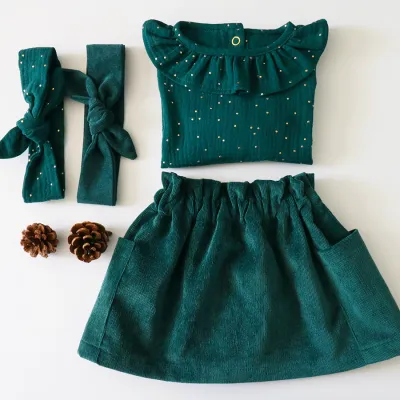 Omkeerbare rok | Smaragdgroen Omkeerbare rok | Smaragdgroen