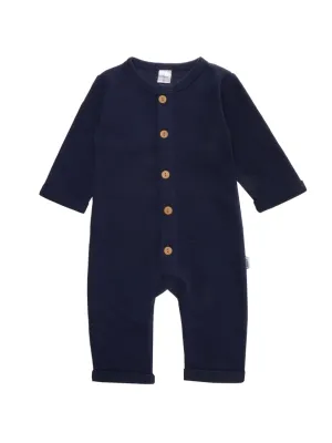 Ribgebreide overall | Marine