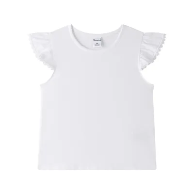 T-shirt met ruffle Mouwen