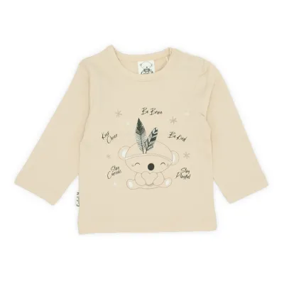 Longsleeve | Be brave | Beige