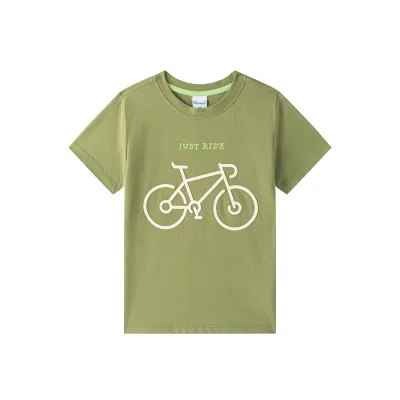 Groen T-shirt Korte Mouw - Just ride Groen T-shirt Korte Mouw - Just ride