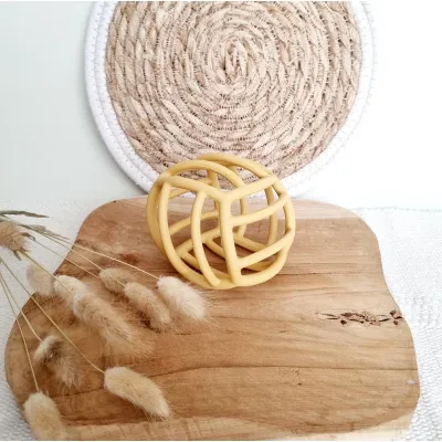 Siliconen flexibele motoriek bal - Okergeel