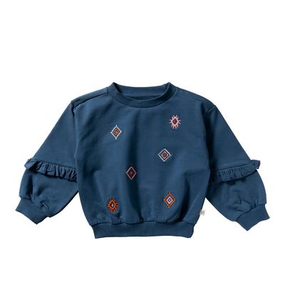 French Knit | Sleeve Ruffle Sweater