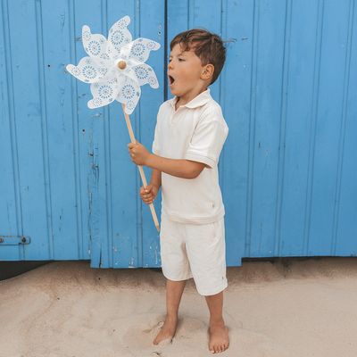 Stamped Palms | Bermuda Shorts