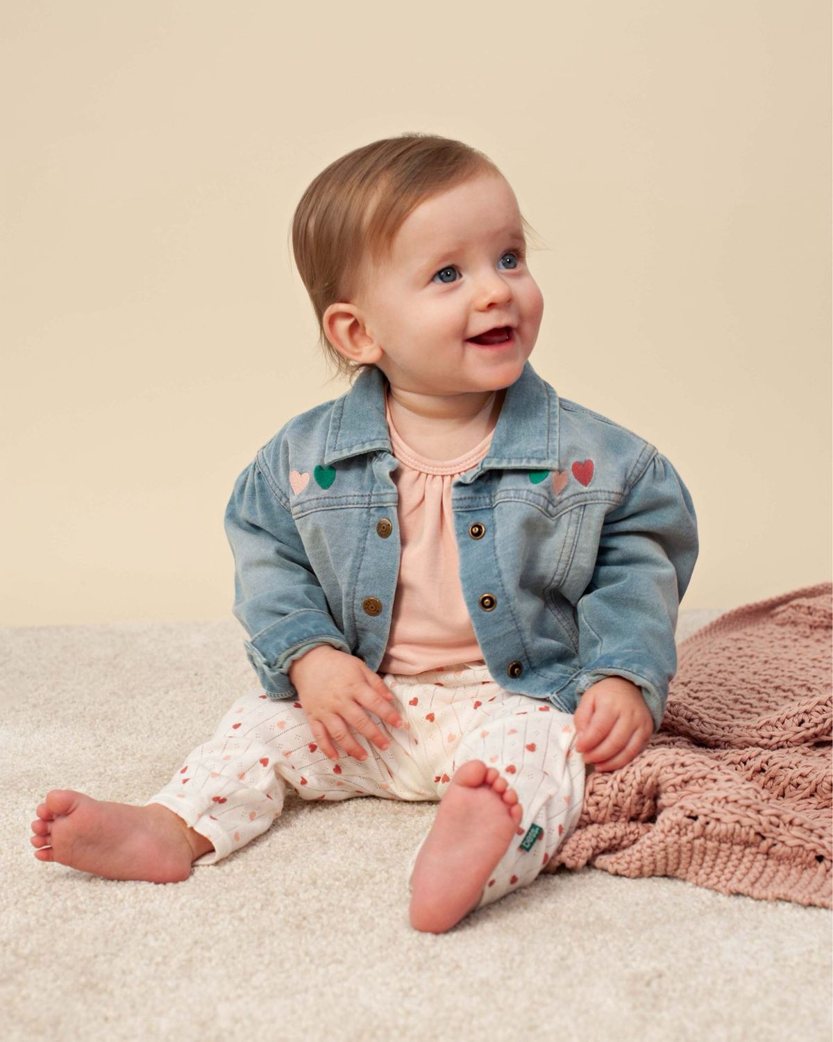 Jacket Jog Denim Hearts