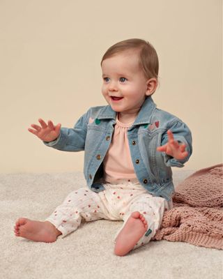 Jacket Jog Denim Hearts