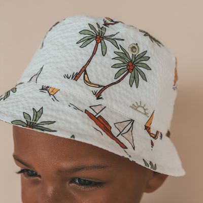 Sailing Seersucker | Bucket Hat