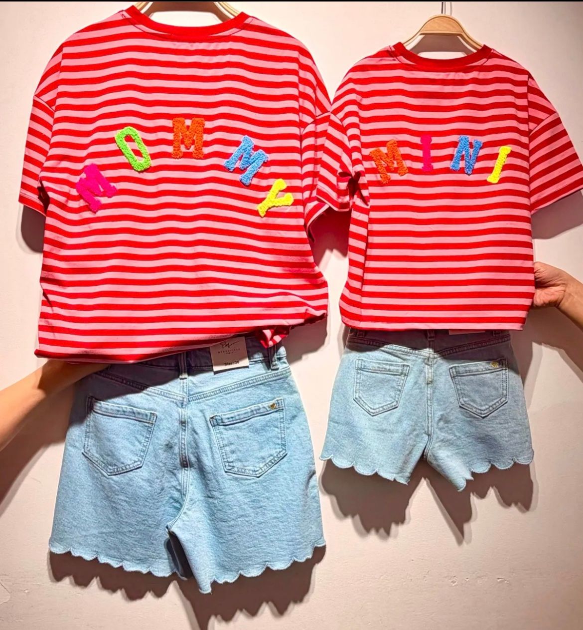 Mommy T-shirt | Gestreept