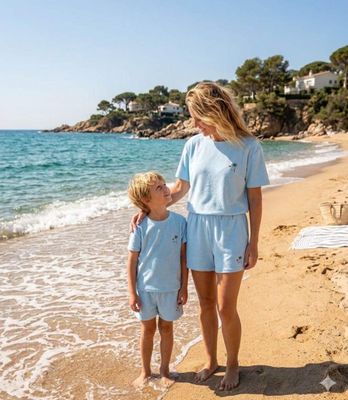 Mommy & Me Summer Set | Blauw kids Mommy & Me Summer Set | Blauw kids