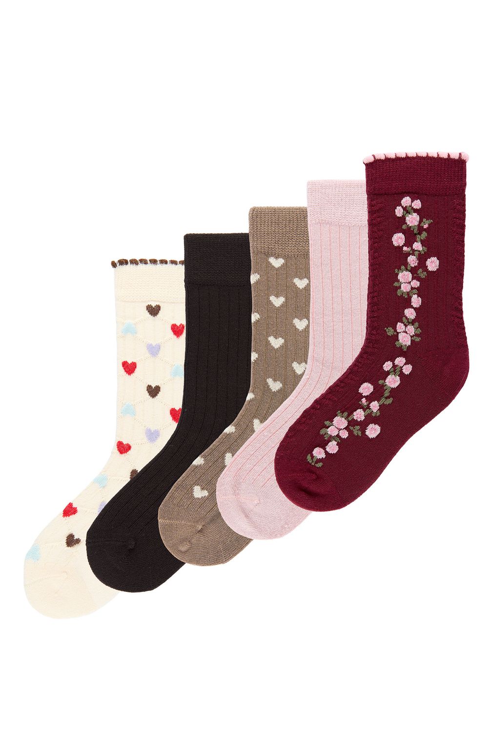 5-Pack Sokken Mena | Coffee Brown