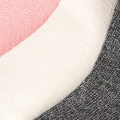 3-pack baby sokken met ruffle | Soft pink/grey