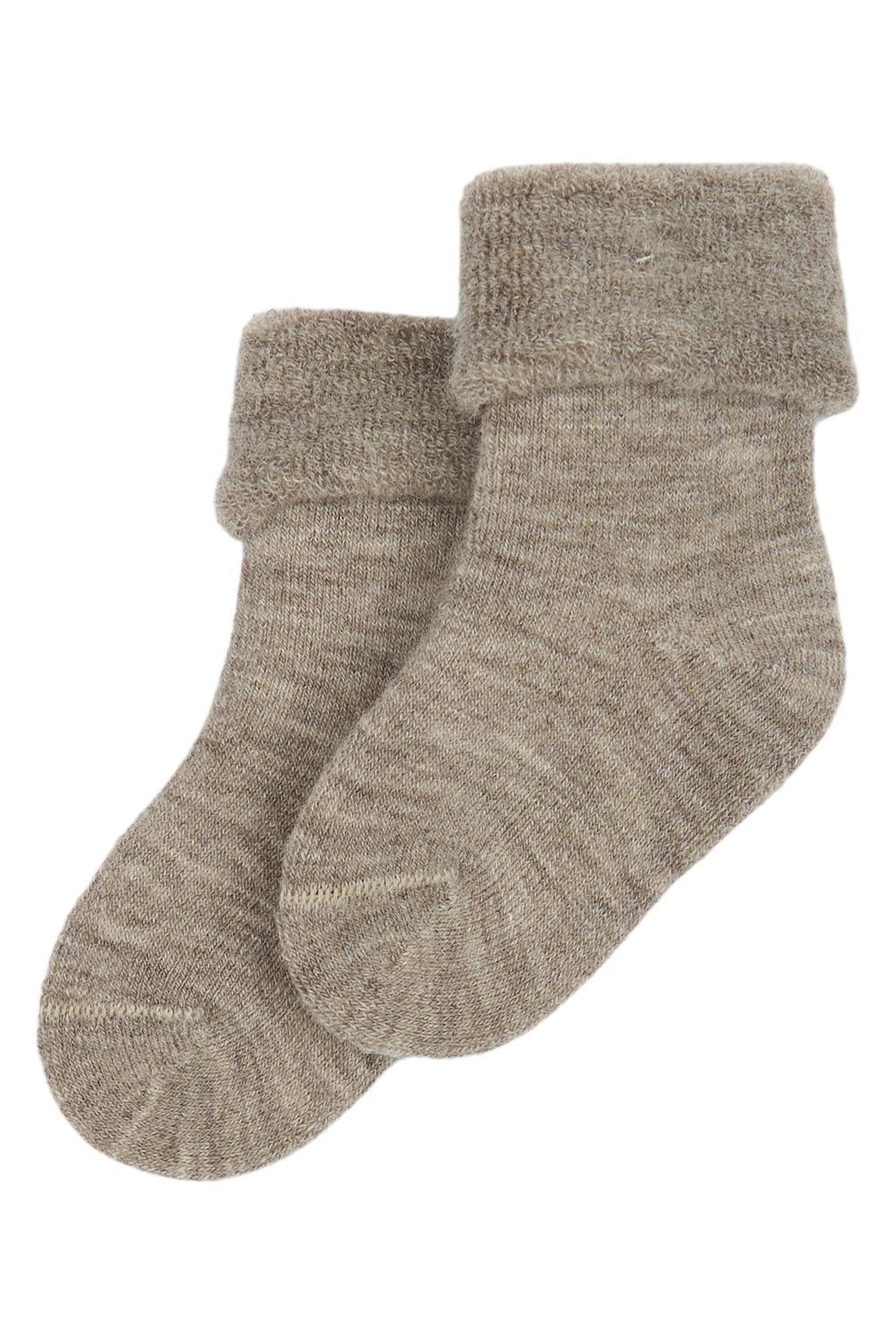Wool Baby Sock | Brown Melange