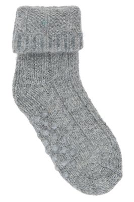 Wool Heavy Baby Sock | Light Grey Melange