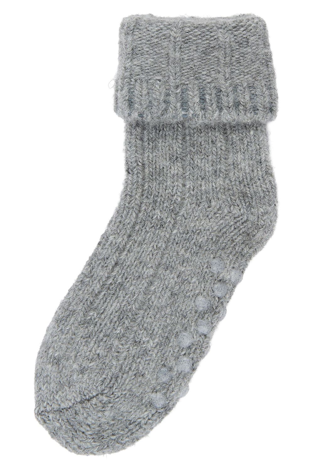 Wool Heavy Baby Sock | Light Grey Melange