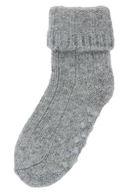 Wool Heavy Baby Sock | Light Grey Melange