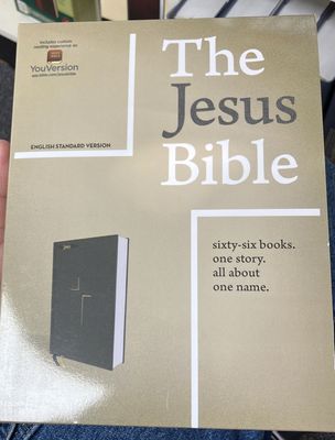 ESV Jesus Bible Grey H/C.