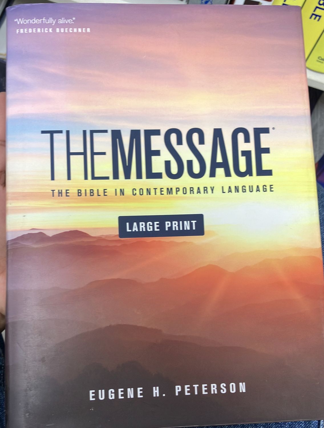 Message Numbered Edition Large Print H/C