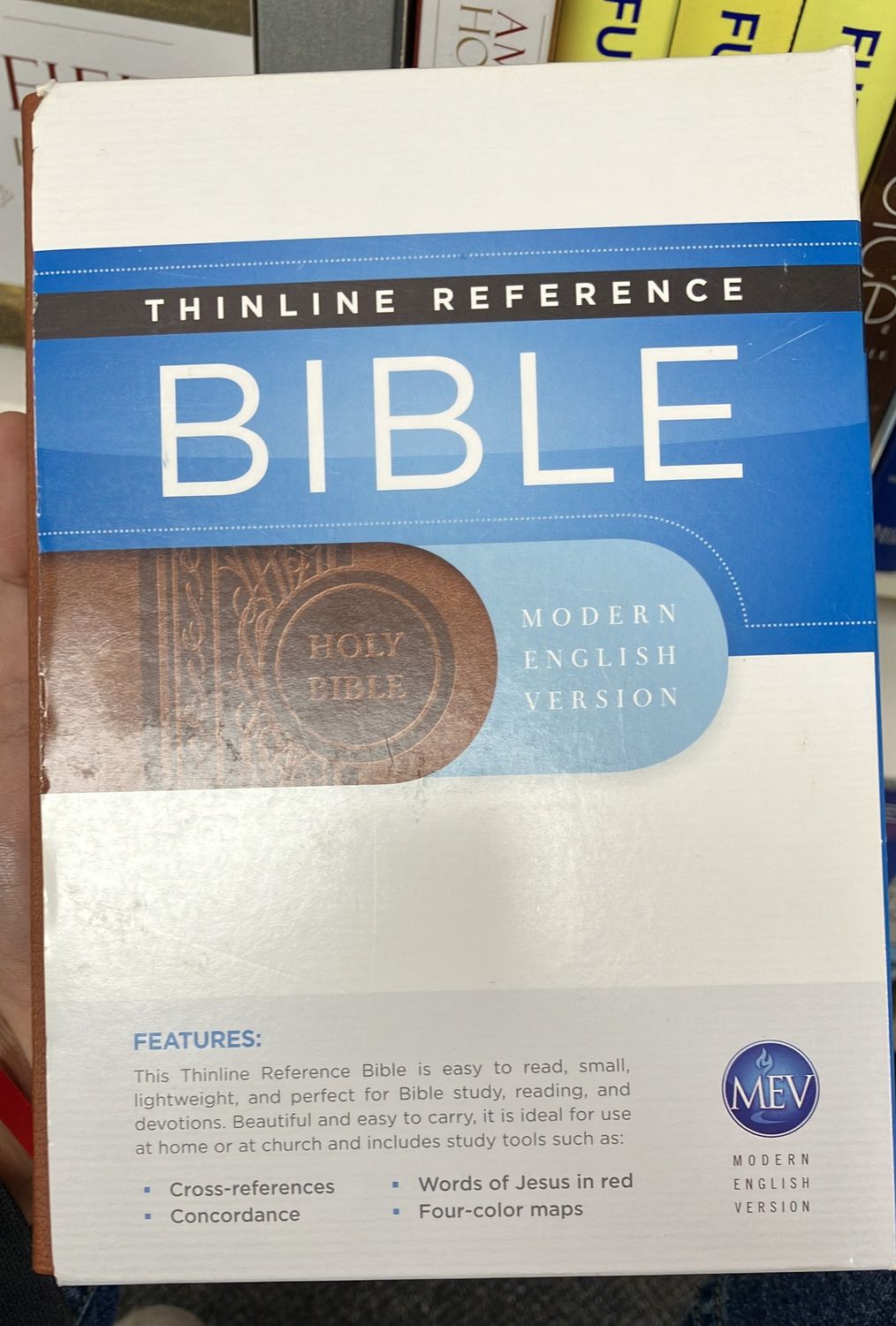 MEV Thinkine Ref Bible Br Leatherlike