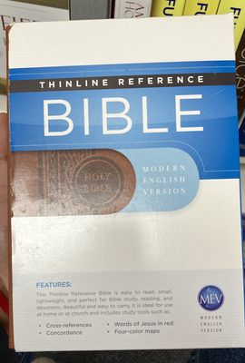 MEV Thinkine Ref Bible Br Leatherlike