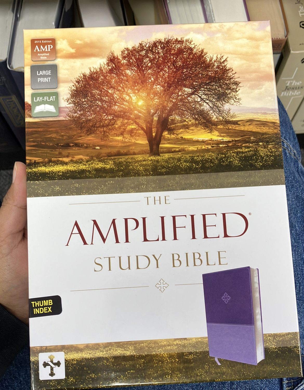 Amplified Study Bible Indexed Purple I/L.