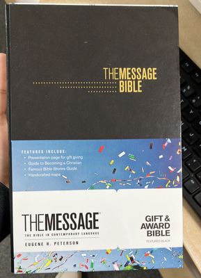 Bible Message Award &amp; Gift Black I/L