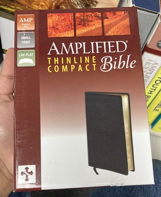 Amplified Bible Thinline Comp BL Black.