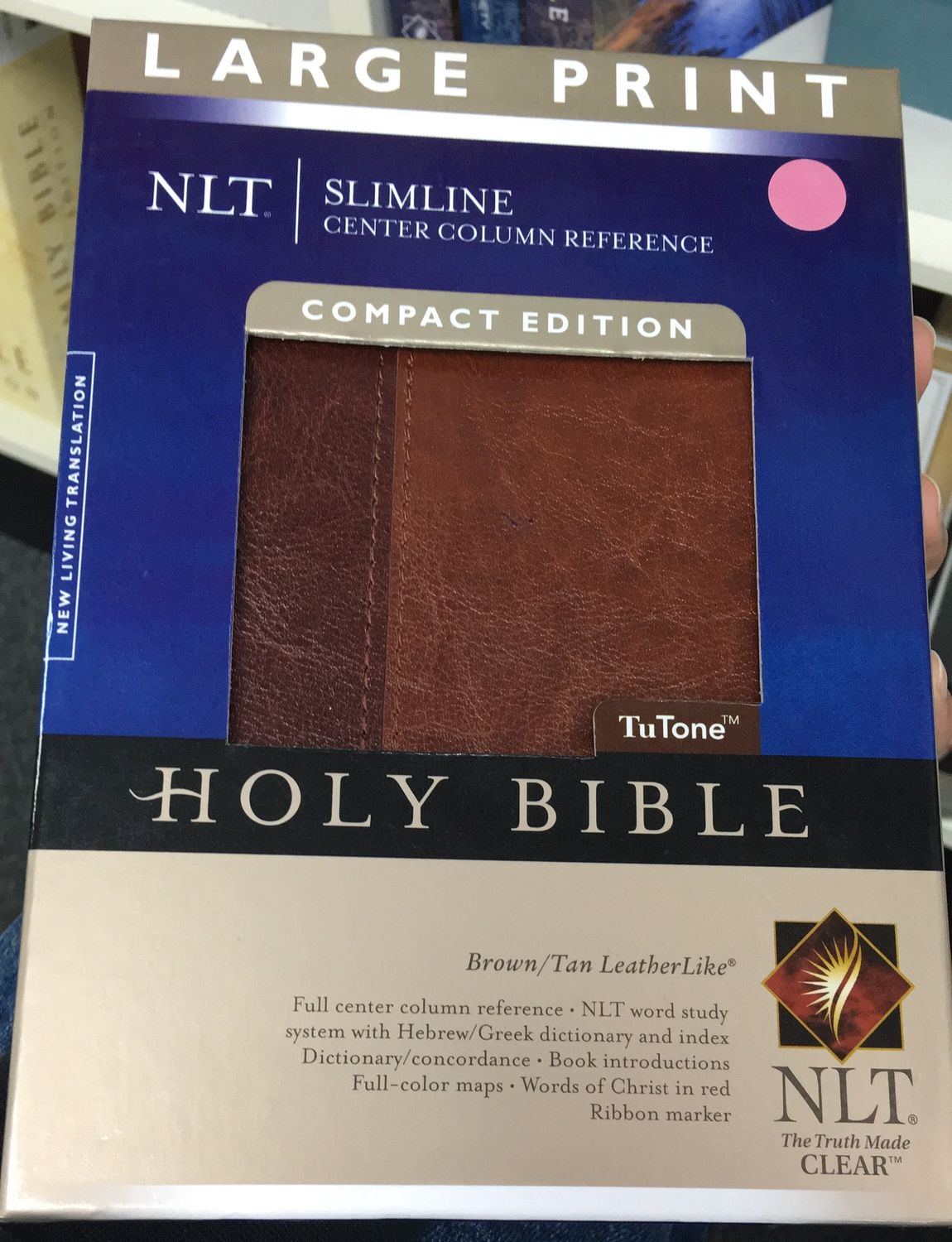 NLT Bible Ref Slimline Compact Tutone Im.