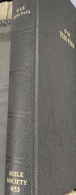 Samoan Bible 1887 OLD 053 HardCover Black