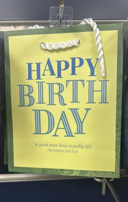 Gift Bag Happy Birthday Green sml