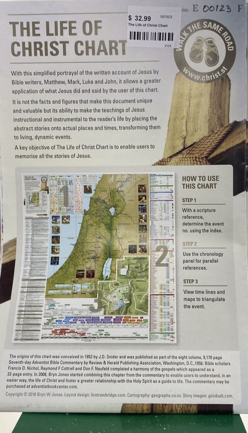 The Life of Christ Chart