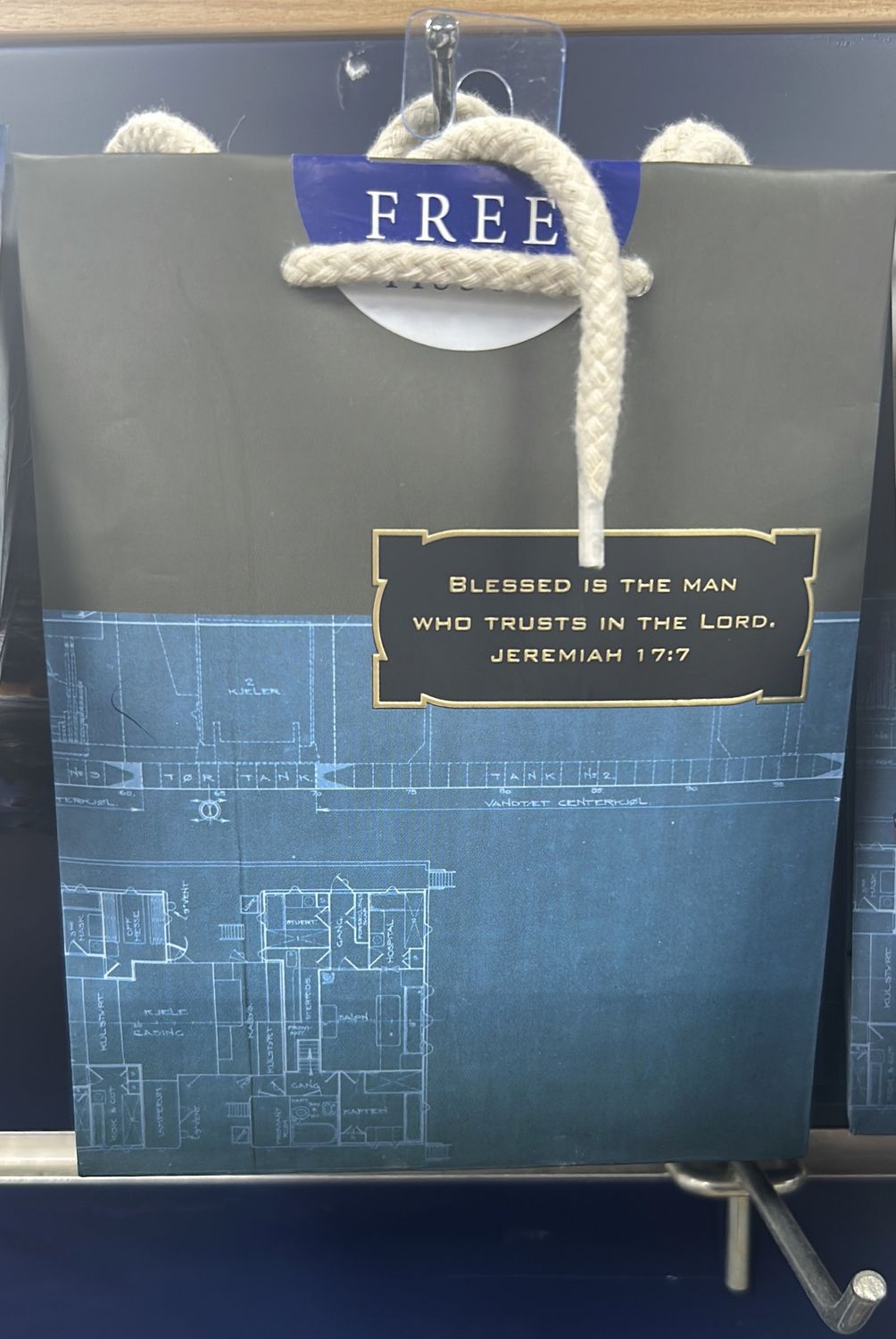 Gift Bag Noble Blueprint small