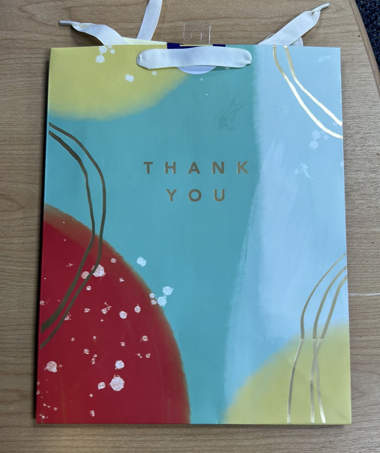 Gift Bag LARGE Thank You God Foil