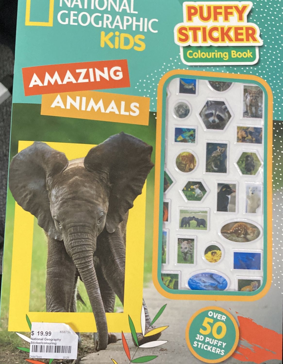 National Geography Sticker/colouring