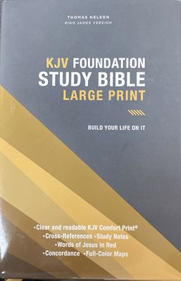 KJV Bible Foundation Study L/Print H/C