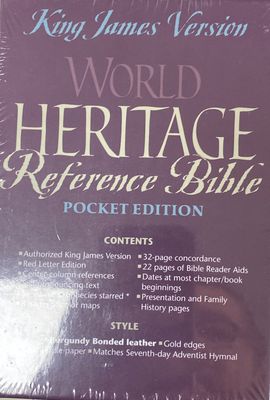 KJV Pocket Bible/SDA Hymnal SET Burg BL