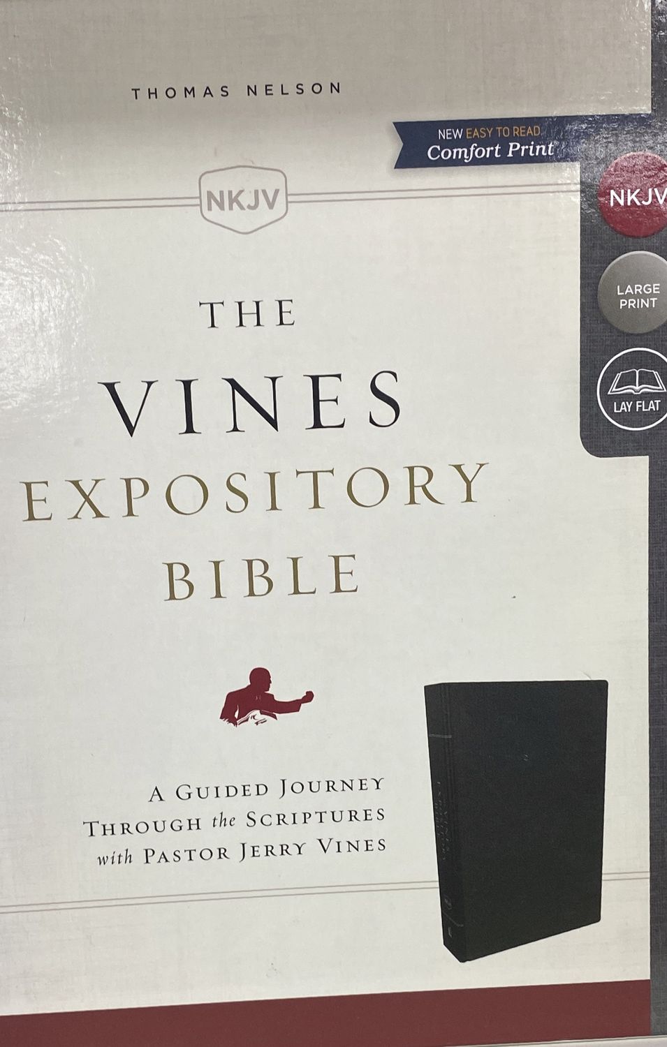 NKJV Vines Expository Bible black bonded